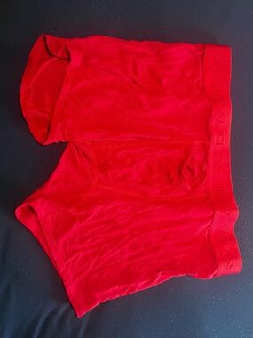Red Silky Boxer Brief L